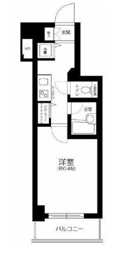 パレステュディオ白金高輪　303号室　間取り