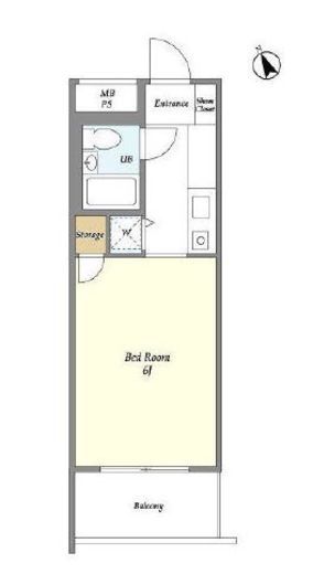 コンフォリア早稲田DEUX　406号室　間取り