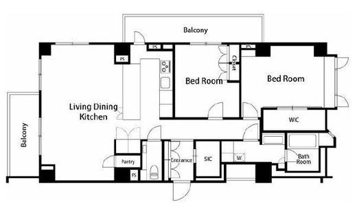 ザ・ドチェスター南青山　202号室　間取り
