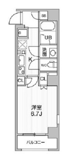 オーキッドレジデンス東日本橋　503号室　間取り