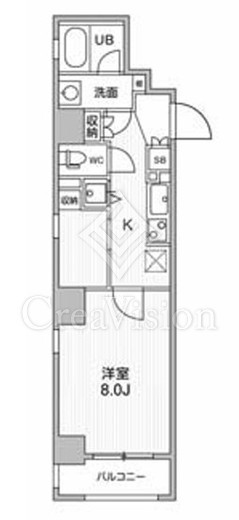 オーキッドレジデンス東日本橋　401号室　間取り