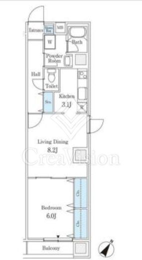 友泉大伝馬町ビル　1007号室　間取り