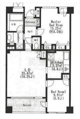 アパートメンツ東山　105号室　間取り