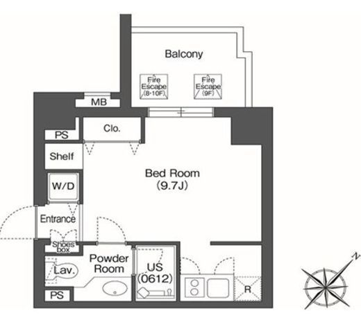 ユーレジデンス高輪台　1204号室　間取り