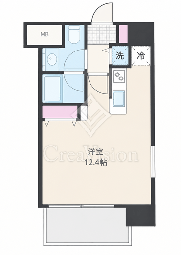 アーバイルスパシエ芝浦ベイサイド　712号室　間取り