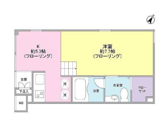 シルバラードスプリングス　201号室　間取り