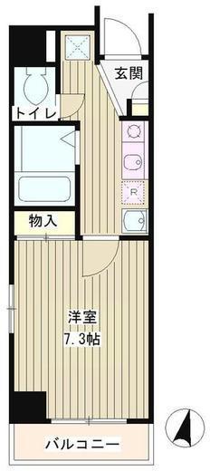 グランドゥ渋谷　502号室　間取り