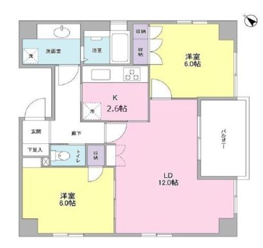 グランリヴィエール　301号室　間取り