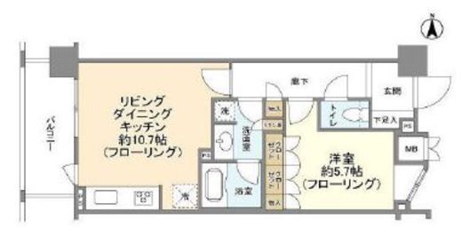 グランスイート ラ・ヴィル　803号室　間取り