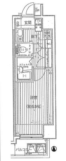 メインステージ西麻布　404号室　間取り