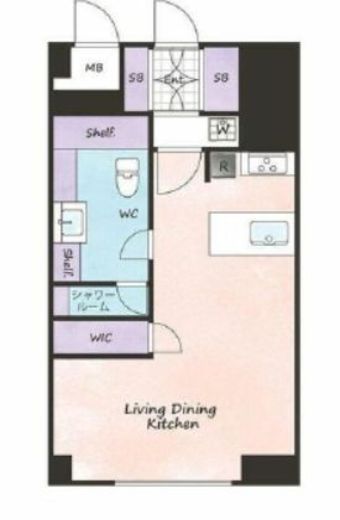 秀和代官山レジデンス　913号室　間取り