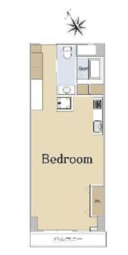 秀和代官山レジデンス　3F1号室　間取り