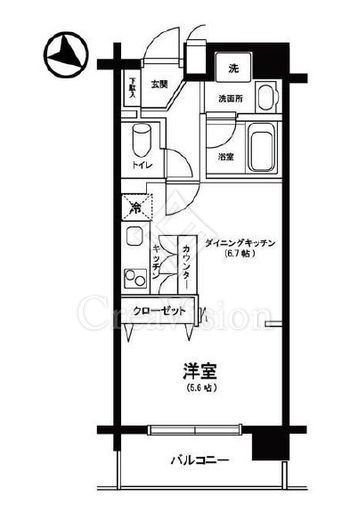インフィニティ渋谷山手　902号室　間取り