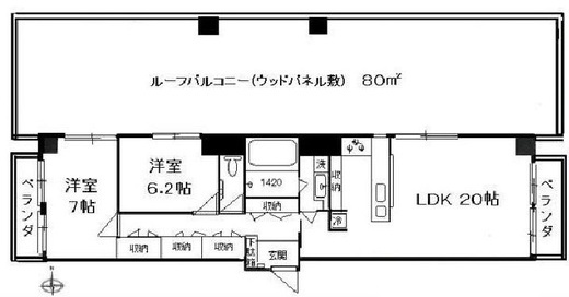 秀和六本木レジデンス　401号室　間取り