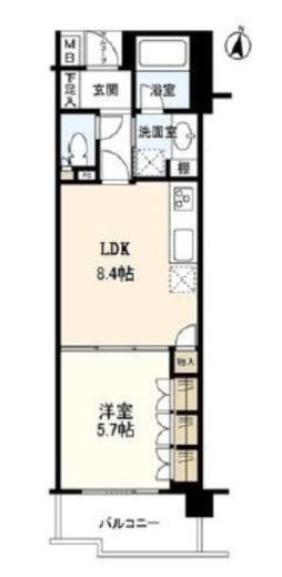 スカーラ渋谷松濤南　304号室　間取り