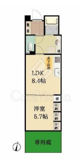 スカーラ渋谷松濤南　103号室　間取り