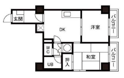 ライオンズマンション初台　105号室　間取り