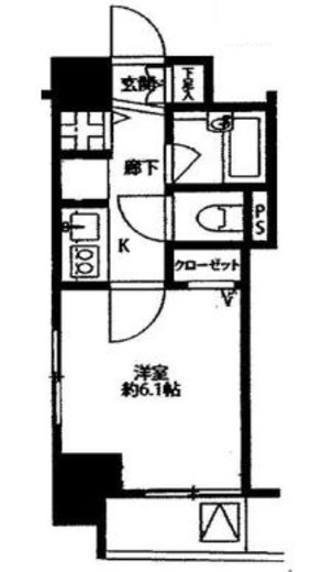 プレール・ドゥーク銀座イースト　301号室　間取り