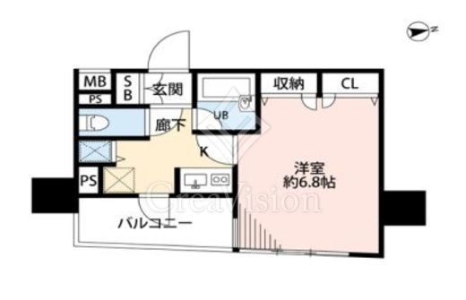 プレール・ドゥーク銀座イースト　304号室　間取り
