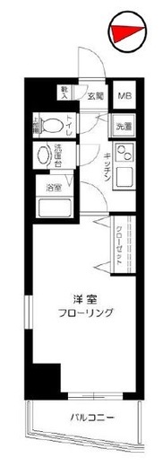 メゾン・ド・ヴィレ高輪　803号室　間取り