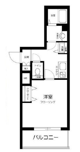 メゾン・ド・ヴィレ高輪　605号室　間取り
