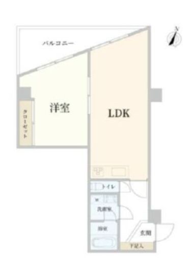 ゾンネンハイム元麻布　412号室　間取り
