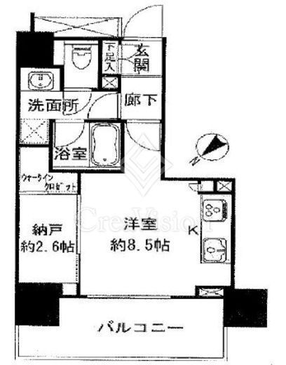 ザ・パークハウスアーバンス東五反田　702号室　間取り