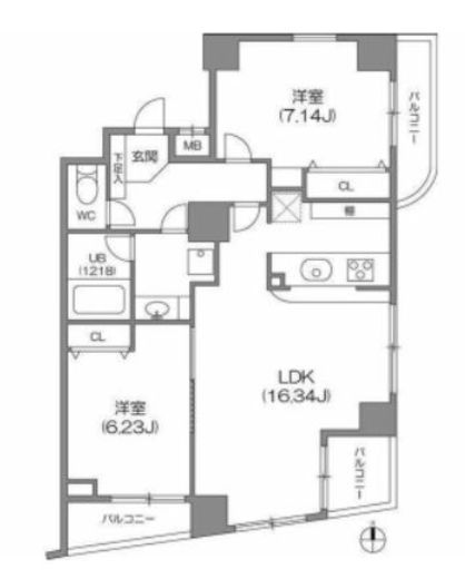 フイユ・ドール目白　301号室　間取り