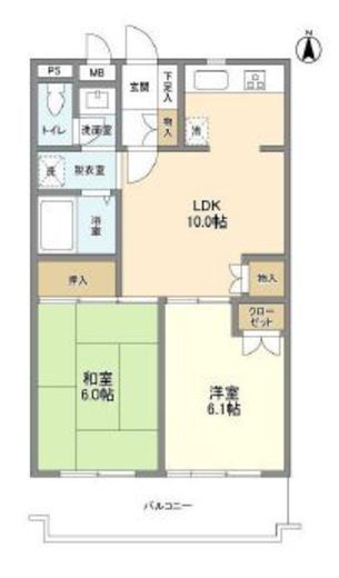 プラージュ高田馬場　403号室　間取り