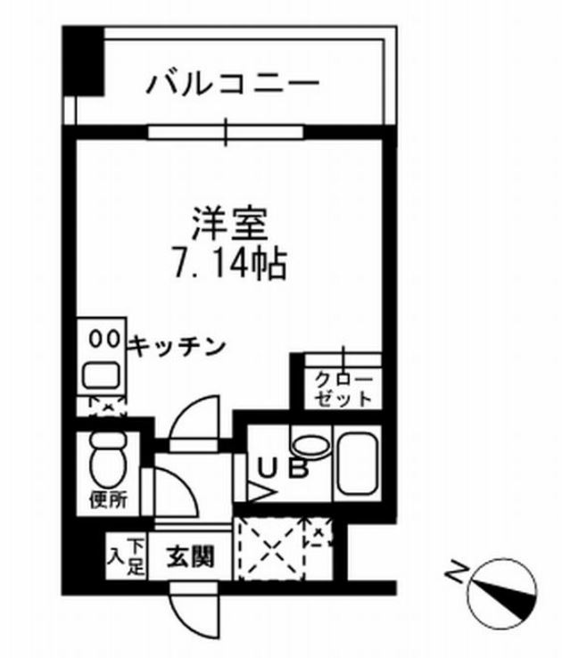 レジディア三越前　703号室　間取り