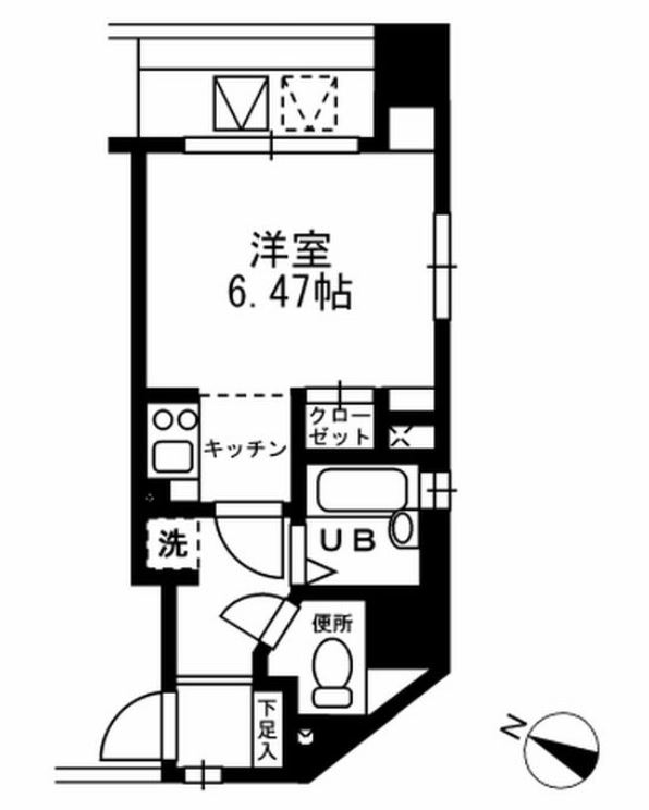 レジディア三越前　208号室　間取り