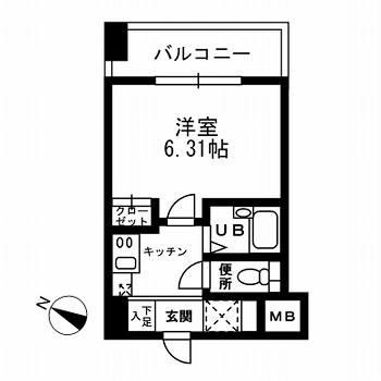 レジディア三越前　207号室　間取り
