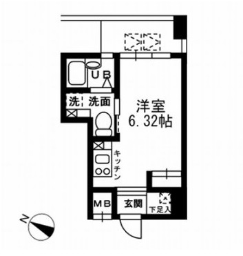 レジディア三越前　602号室　間取り