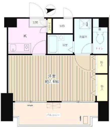パークヒルズ落合　1202号室　間取り