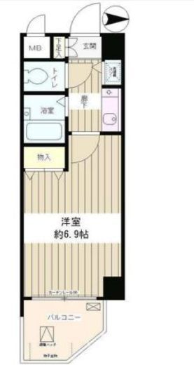 パークヒルズ落合　407号室　間取り