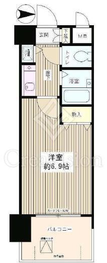 パークヒルズ落合　606号室　間取り