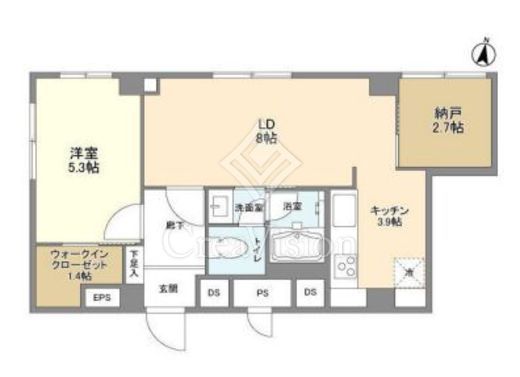 ベルファン西麻布　305号室　間取り