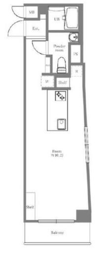 アルス市ヶ谷薬王寺　205号室　間取り