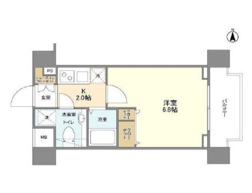 エクセリア九段　503号室　間取り