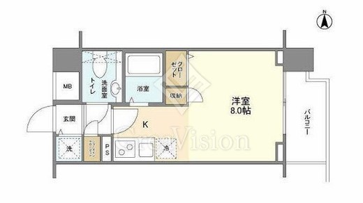 エクセリア九段　702号室　間取り