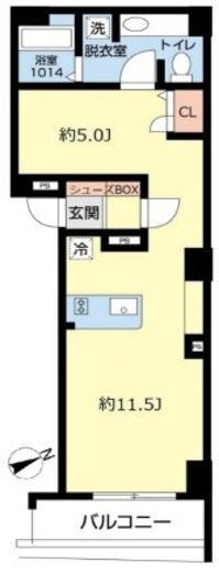 ラグジュアリーアパートメント恵比寿　202号室　間取り