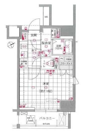 ラグジュアリーアパートメント恵比寿　602号室　間取り
