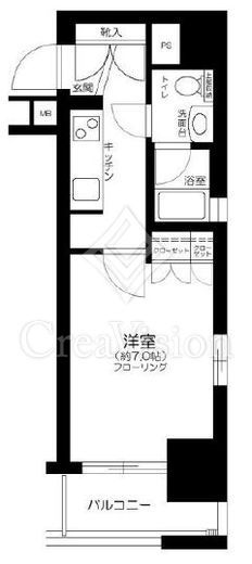 アンディーン月島　904号室　間取り