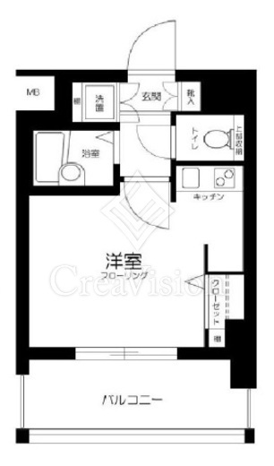 ドルチェ月島弐番館　1103号室　間取り