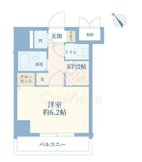 ドルチェ月島弐番館　902号室　間取り