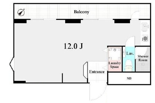 パーク・ノヴァ渋谷　6F1号室　間取り