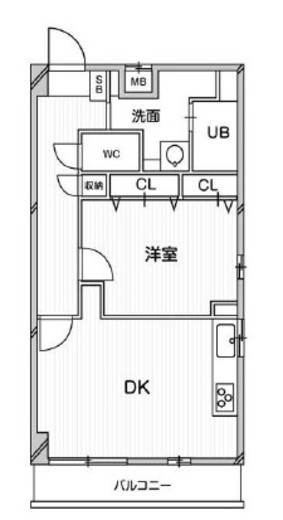 ガーデンテラス南麻布　405号室　間取り