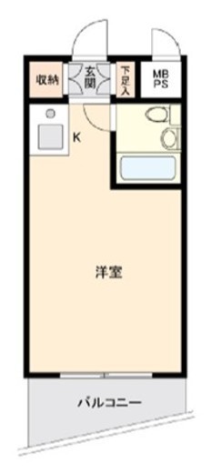 ONE ROOF FLAT NISHIWASEDA　1006号室　間取り