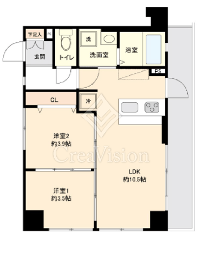 ONE ROOF FLAT NISHIWASEDA　903号室　間取り