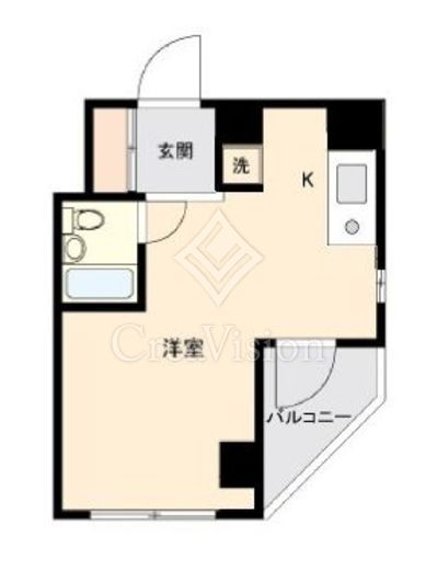 ＯＮＥ ＲＯＯＦ ＦＬＡＴ ＮＩＳＨＩＷＡＳＥＤＡ　704号室　間取り